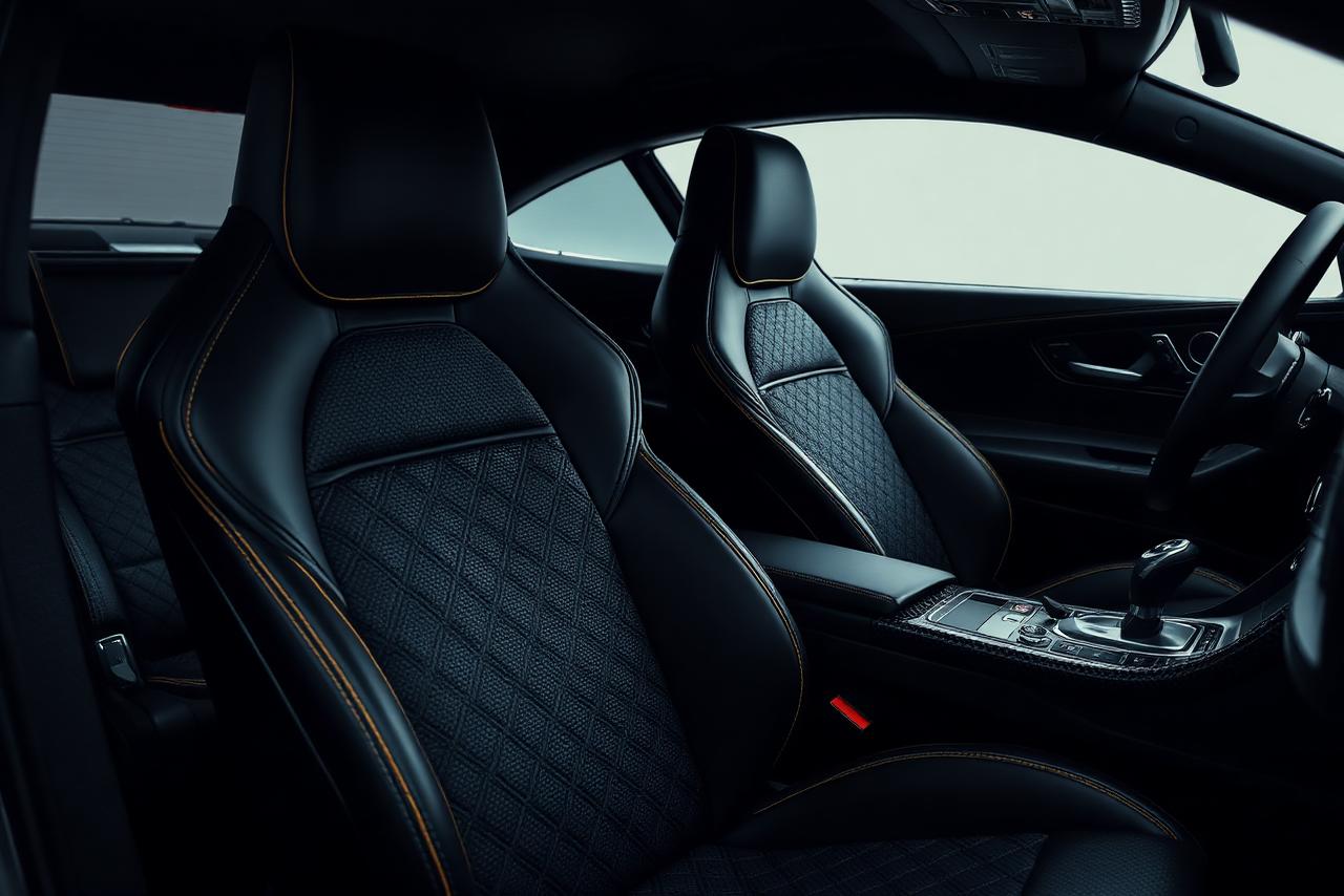 Luxury vehicle interior detail
